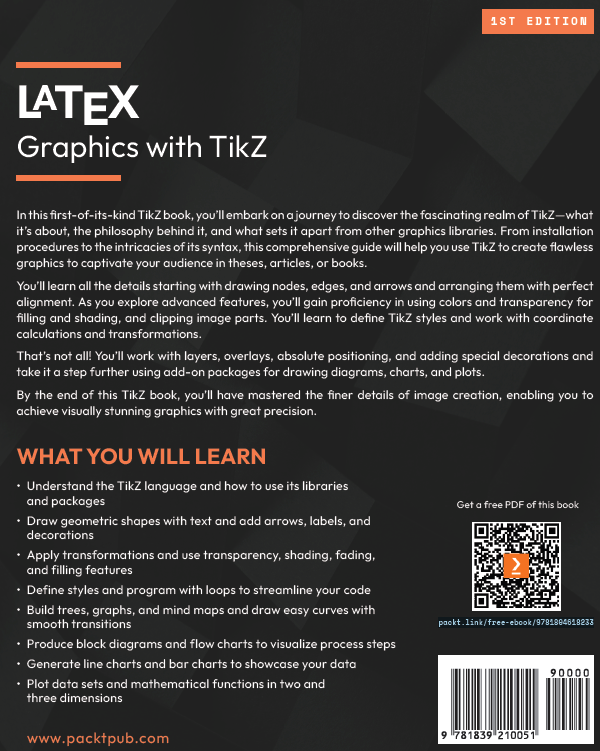 LaTeX TikZ book cover back